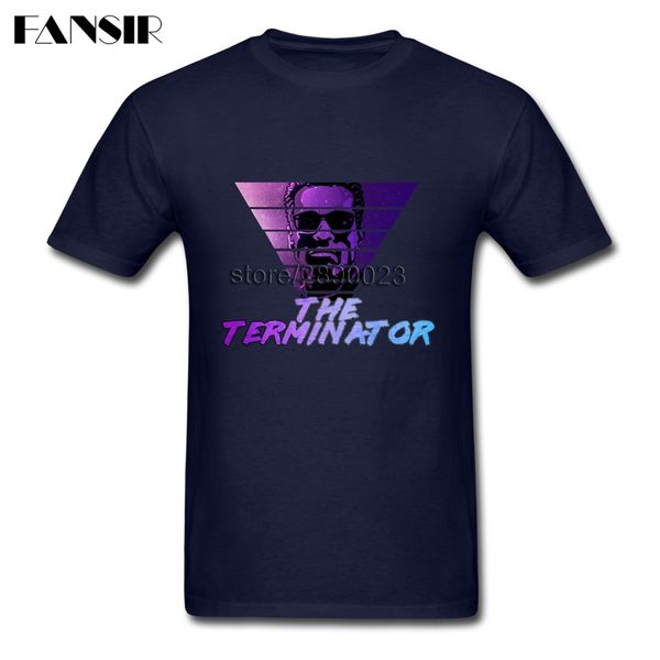 

retro the terminator men t shirt novelty t-shirts men man's custom cotton short sleeve plus size clothing for adult