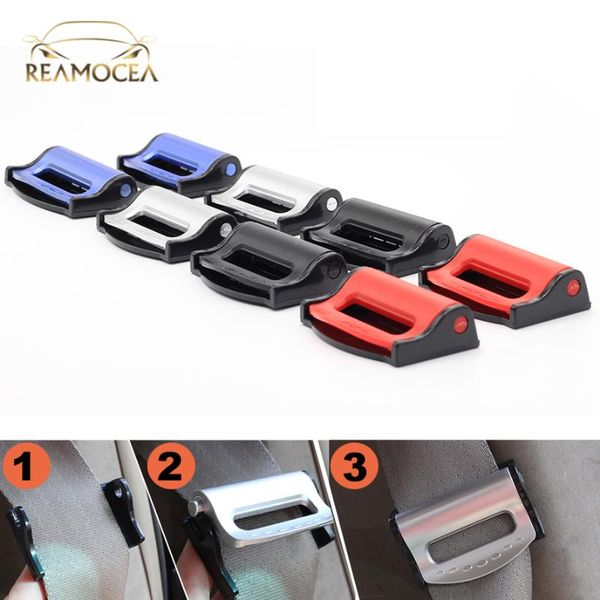 

reamocea 1pair universal car seat belts clips safety adjustable auto ser buckle clip for automobiles car accessories