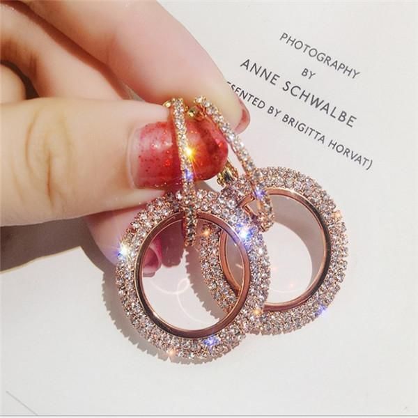 

нью-йорк стилиста серьги моды серьги кристалл падение с большой алмаз сплава ювелирные изделия дешевые мода ювелирные изделия женщин подарко, Golden;silver