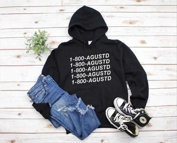 

sugarbaby 1 800 agustd hoodie suga толстовка с капюшоном толстовка cypher k pop rap line hoodie корейский моды корабль падения, Black
