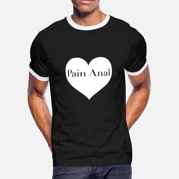 

сердце painanal боль в анусе любовь тенниска мужчины печать 100% хлопок s-xxxl natural gift basic spring обычная рубашка