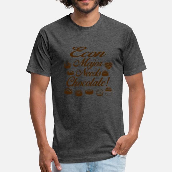 

chocolate econ major needs chocolate t shirt men printed tee shirt o neck cool graphic authentic summer style outfit shirt