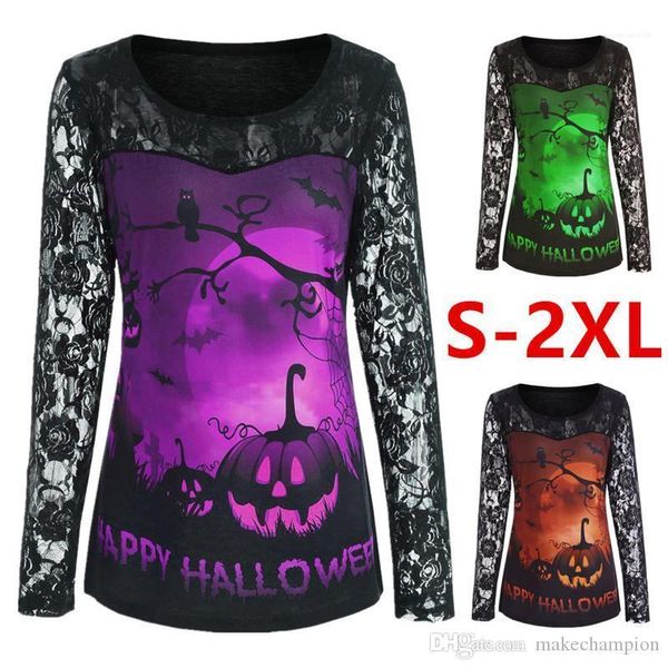 

casual female clothing halloween womens designer tshirts printed long sleeve panelled womens, White