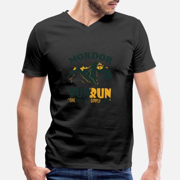 

run mordor fun run t shirt men create tee shirt o-neck novelty fit funny casual spring autumn letters shirt