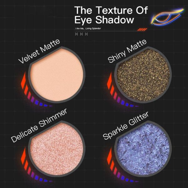 

1pc portable eyeshadow compact 15 colors shining eyeshadow compact palette practical pallet for girl