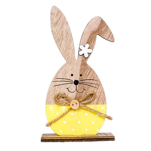 

wooden craft easter diy home ornament cartoon rabbit simple deskexquisite