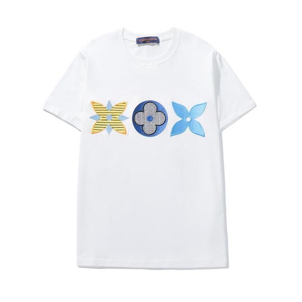 

mens shirt summer mens casual tshirts t shirts for men women short sleeve tee shirt clothing letter pattern printed tees crew neck, White;black