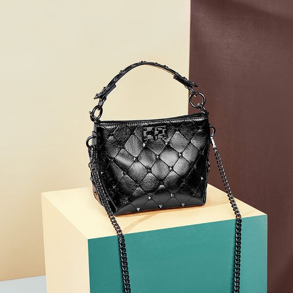 

2020 womengenuine кожи messager сумки девушка моды малого мешок плеча bucket телефон пакет crossbody для леди