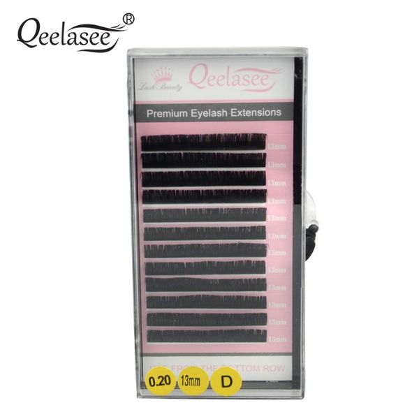 

false eyelashes 4cases/lot 0.20 thickness jbcd curl 8/10/12/14mm mixed mink individual eyelash extension artificial fake eye lashes