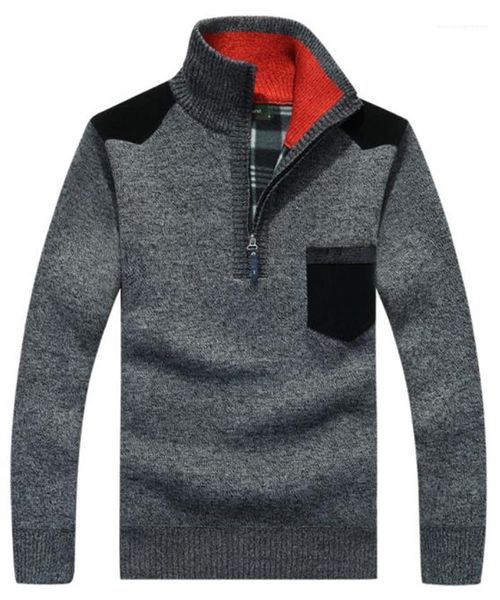 

thick mens sweaters casual pockets male clothes mens designer sweaters winter turtle neck long sleeve pullover, White;black