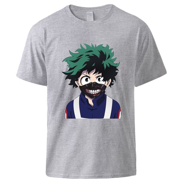 

my hero academia mens's t shirts 2020 new arrival sportswear summer short sleeve tee male 100% cotton t shirts top