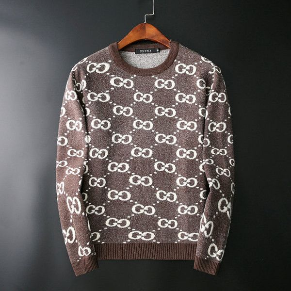 

men's sweaters, comfortable boycott fashion sweatshirts, knitted sweaters, autumn and winter long sleeves, men's round neck sweate, White;black