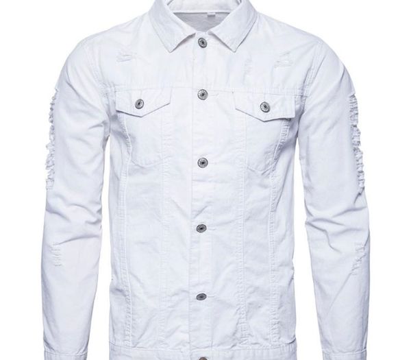 

wholesale-new cotton jacket men casual army green jacket fashion hole style coats spring autumn slim black jackets male, Black;brown