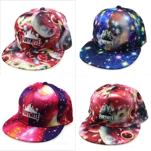 

wholesale all kinds of fortnite hats pure color adjustable printed caps baseball printed cap summer men's and women's printed c#77, Blue;gray