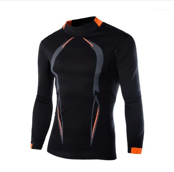 

crew neck mens tight stretch quick drying tees striped printed skinny slim men cycling tshirt males designer, White;black