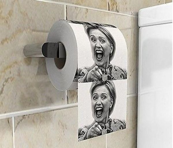 

10 funny joke pcs tissue paper toilet gift selling wholesale- gag per hillary clinton set creative dayupshop nkgfx
