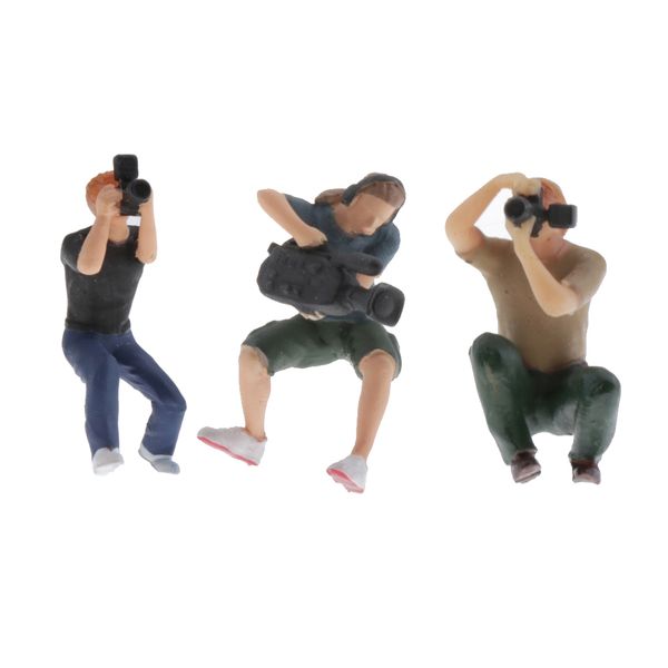 

3pcs 1:64 scene pgrapher scenario model set for children toy group