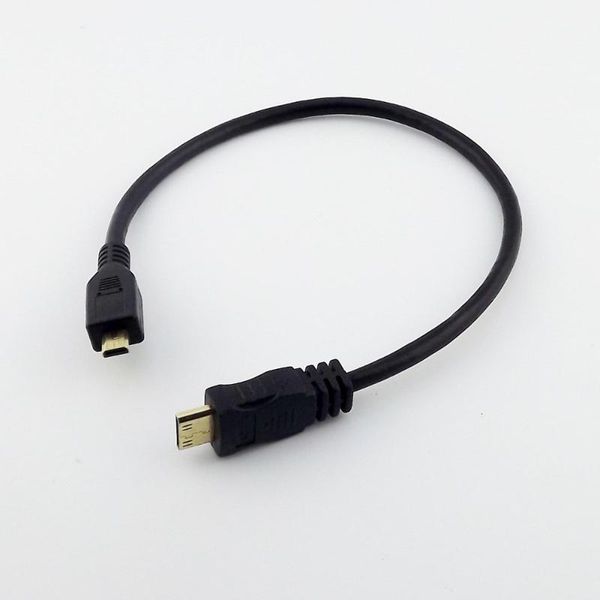 

1pc hdmi 1.4 mini male to micro hdmi type d male video data adaptor cable 1080p 1ft