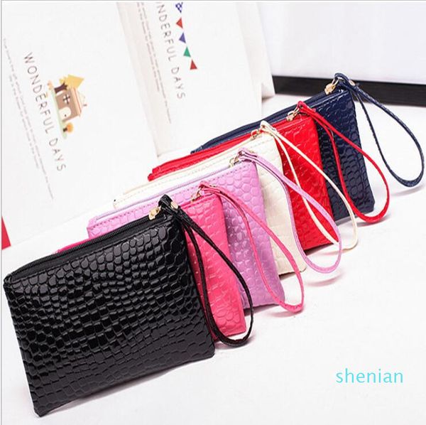

women clutch bag ladies large capacity coin purse female mobile phone bag gift bag lady purse, Red;black