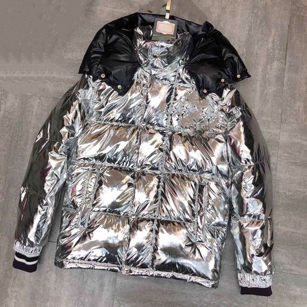 

2020 new down jacket goose winter jacket collar men's wear thick fashion full mens winter coats puffer jacket loose coat, Black