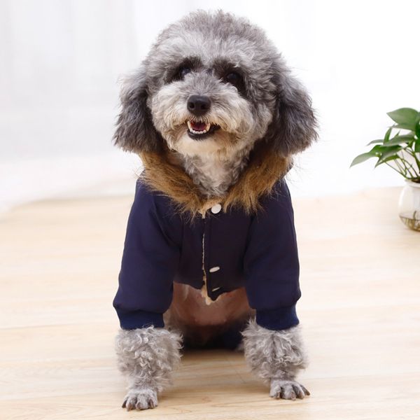 

dress up walking dog costume waterproof windproof winter warm with hood soft