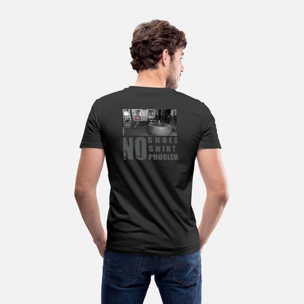 

no problems t shirt men character 100% cotton o neck letter graphic casual summer normal shirt