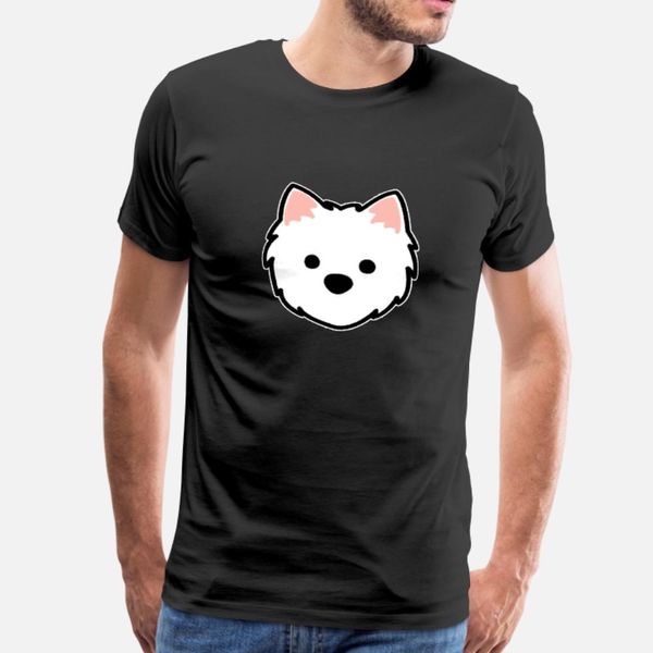 

westie t shirt men create cotton s-3xl leisure anti-wrinkle new fashion summer leisure shirt