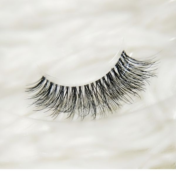 

mink 3d false eyelashes handmade transparent stem natural long cross eyelashes winged party dating makeup thick fake