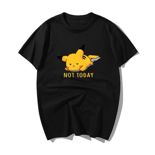 

fashion kawaii cartoon not today print tshirt men japanese anime tshirt summer casual cotton t shirt harajuku streetwear