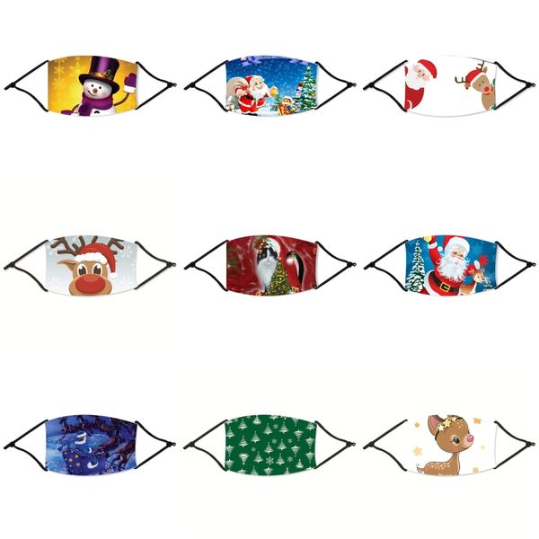 

anti dust face mouth er pm2.5 christmas mask dustproof anti-l washable reusable ice silk cotton designer christmas masks tools rra3030#31833, Black