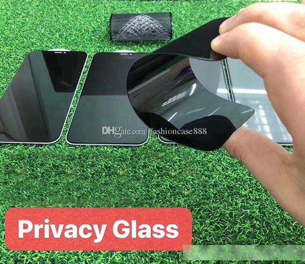 

anti-spy privacy tempered glass film screen protector for iphone 11 pro max xs max xr 6 7 8 plus without retail