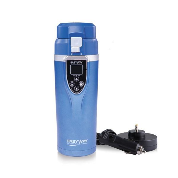 

cgjxsadjustable temperature car boiling mug electric kettle boiling vehicle thermos car electric mug digital lcd display water bottle t19061