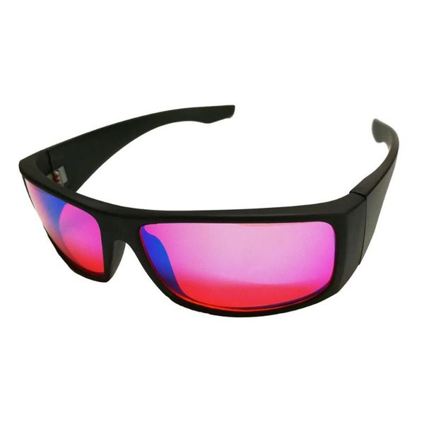 

zhs color-blindness glasses red green color blind corrective hd glasses women men colorblind driver's license eyeglasses bp87, Black