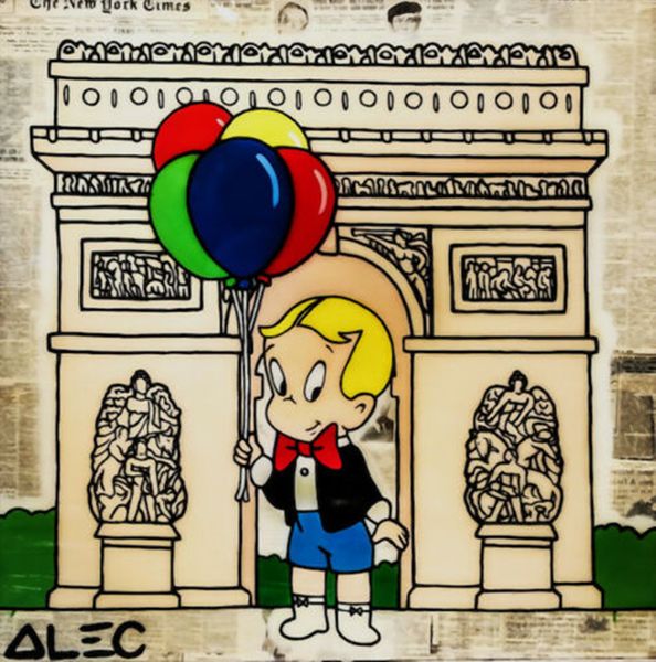 

alec monopoly graffiti art richierich arc de triomphe home decor handcrafts /hd print oil painting on canvas wall art canvas pictures 200818