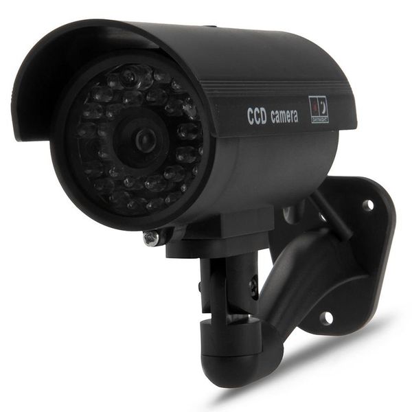 

dummy surveillance camera camera with ir leds fake simulation cctv security