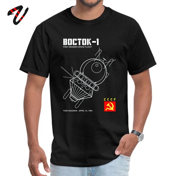 

russia cccp tshirt men vostok russian spacecraft tees programming summer o neck mens t shirt printing tee-shirt company