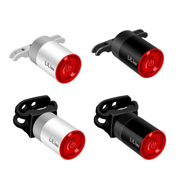 

bike lights bicycle taillights ip65 waterproof touch sensing battery reminder brake sensor tail lamp portable light usb style rechargeable