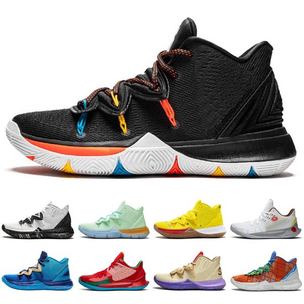 

2020 new kyrie irving spongebob kybrid s2 5 jumpman men basketball shoes outdoor neon sole mens trainers sports sneakers size 7-12