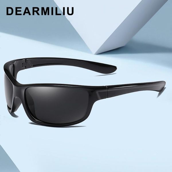 

dearmiliu 2020 new polarized sports sunglasses men's driving moda masculina okulary outdoor occhiali da sole uomo 6922, White;black