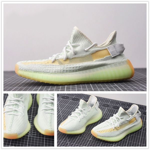 

mens kanye west shoes with box yechiel reflective cloud white black static cinder linen marsh women trainers sneaker shoes