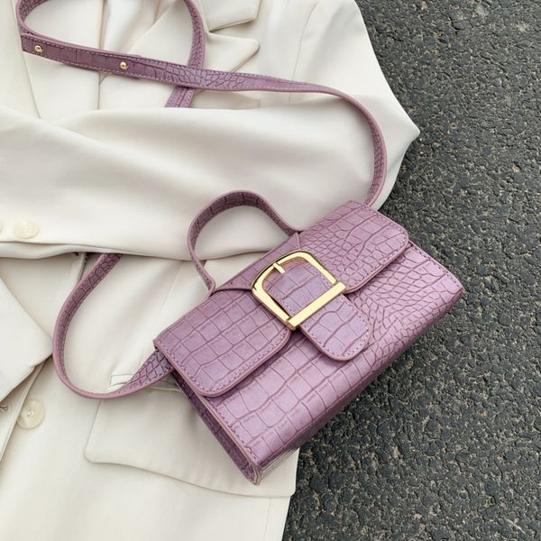 

small crocodile pattern pu leather crossbody bags for women 2020 shoulder handbags female bags lady fashion cross body bag