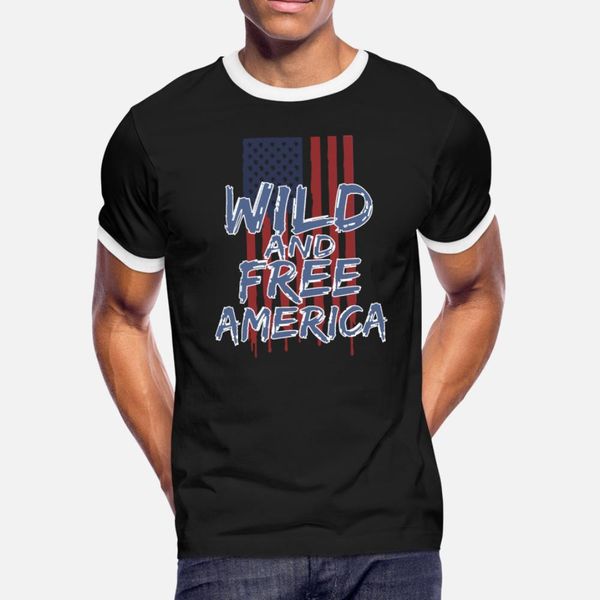 

wild and america t shirt men personalized cotton plus size 3xl fit famous casual summer style kawaii shirt
