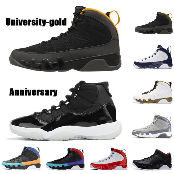 

9 9s white sail mens basketball gym red dream it do it racer blue unc la bred anthracite sports trainer sneakers size 7-13