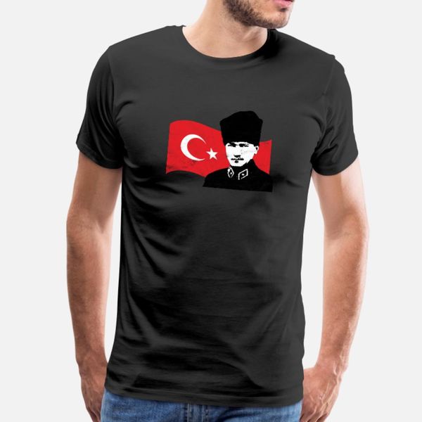 

ataturk kemal instabul turkey t shirt men print tee shirt crew neck outfit crazy authentic spring standard shirt