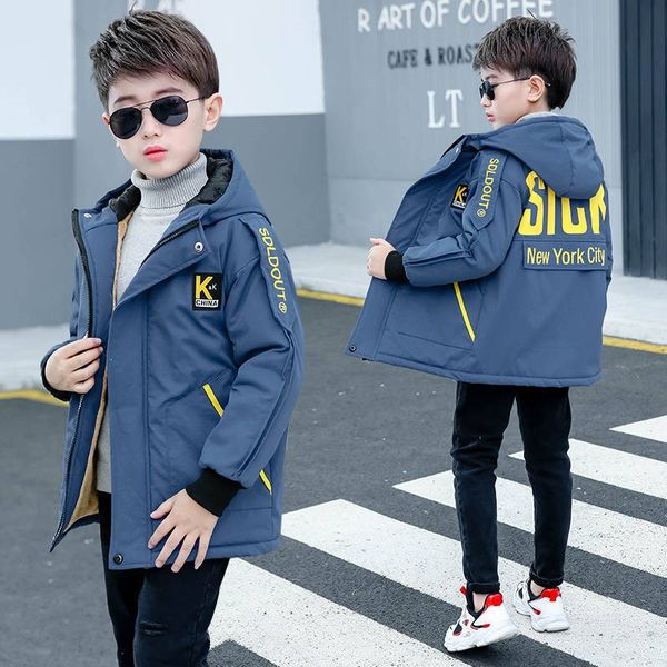 

13 14 years children boys jackets winter kids outerwear coats fleece jackets for boys teenage girls black outfit windbreaker, Blue;gray