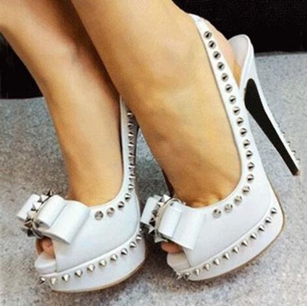 

sweety боути open toe slingback обувь женщина мода заклепка шпильки высокие каблуки знаменитость обувь для пяток дам толстых платформ, Black