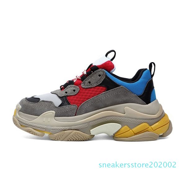 

2020 тройная s мужских женщины мод случайной обуви винтажных кроссовок черные белые серый фиолетовые мужские теннисные тренеры беговых ходьб, Black