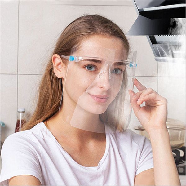 

proof glasses anti-fog dustproof masks fashion oil-splash hd d8504 clear full shield design face face mask dhl transparent uaaml