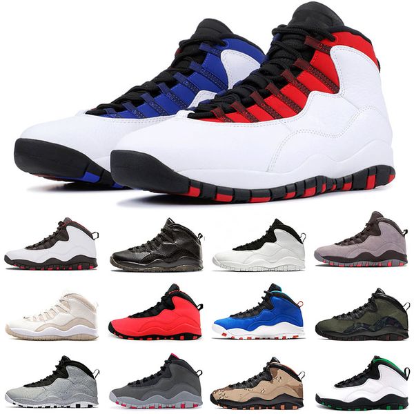 

10 10s smoke grey jumpman 10s mens basketball shoes men trainers sports sneakers size