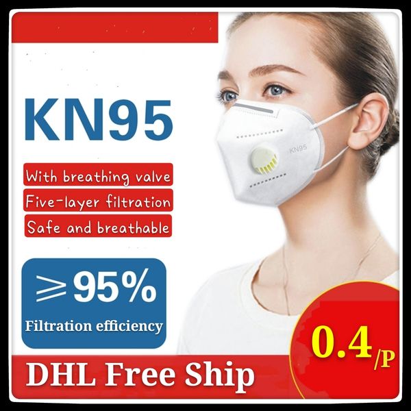 

Wholesale Kn95 masks with breathing valve, five-layer filter, dust-proof and fog-proof PM2.5 breathable masks can be exported to the United